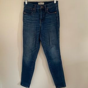 Madewell 10" High-Rise Skinny Jeans in Wendover Wash: TENCEL™ Denim Edition